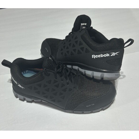 Reebok Other - Reebok Work Sublite Cushion Alloy Toe Shoes Mens 9 Womens 11 EH Safety Black